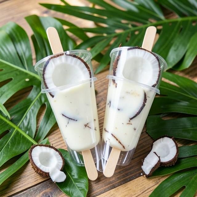 Sorvete e picolé de Coco Cremoso